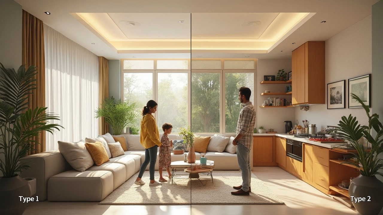 Type 1 vs Type 2 2-Room: Decoding 2BHK Apartment Layouts